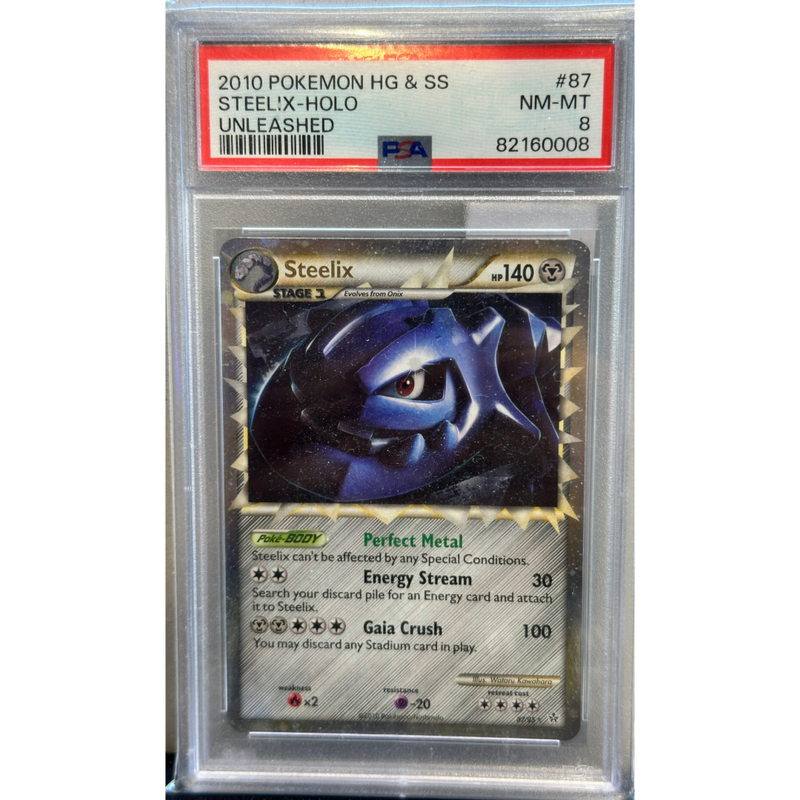 2010 Pokemon Steelix Holo PSA 8