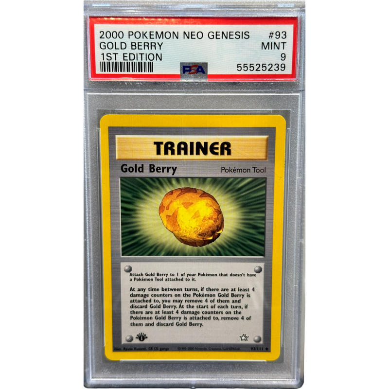 2000 Pokemon Gold Berry 1st Edition PSA 9