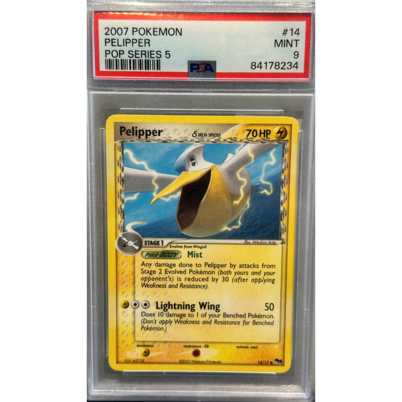 2007 Pokemon Pelipper PSA 9