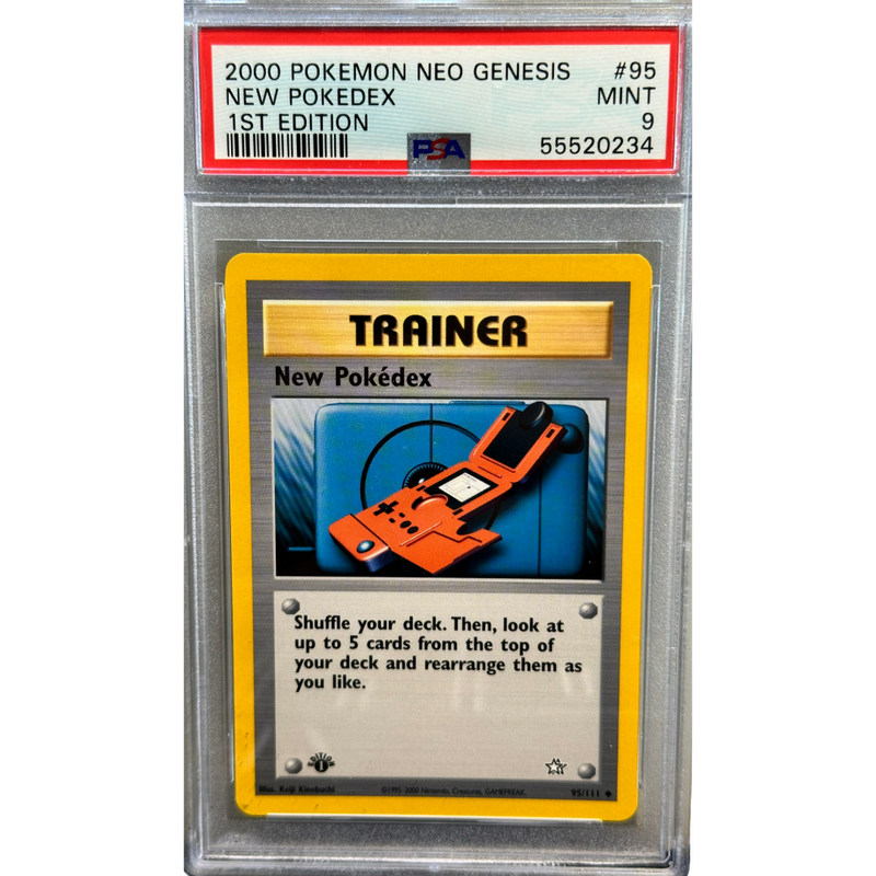 2000 Pokemon New Pokedex 1st Edition PSA 9