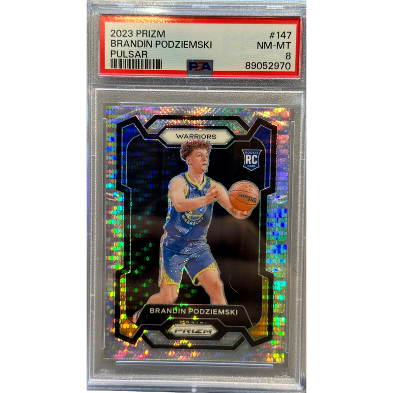 2023 Prizm Brandin Podziemski Rookie PSA 8