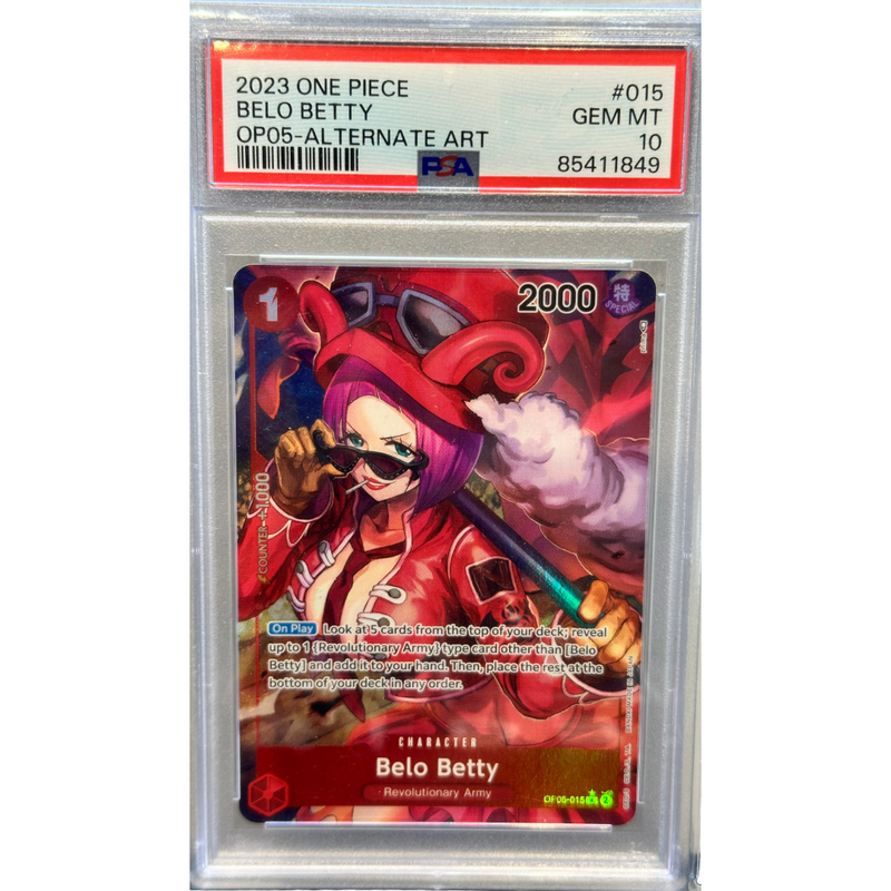 2023 One Piece Belo Betty Alternate Art OP05-015 PSA 10