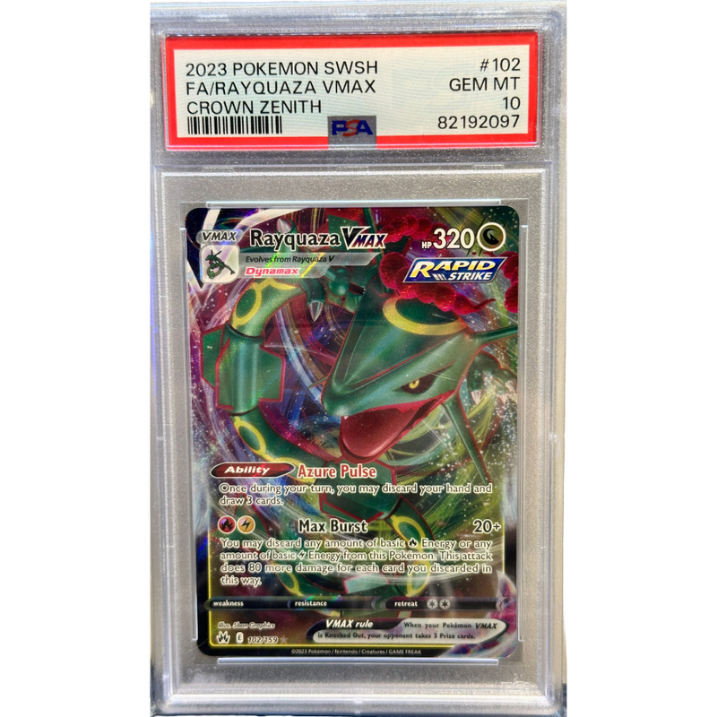 2023 Pokemon Rayquaza VMAX PSA 10