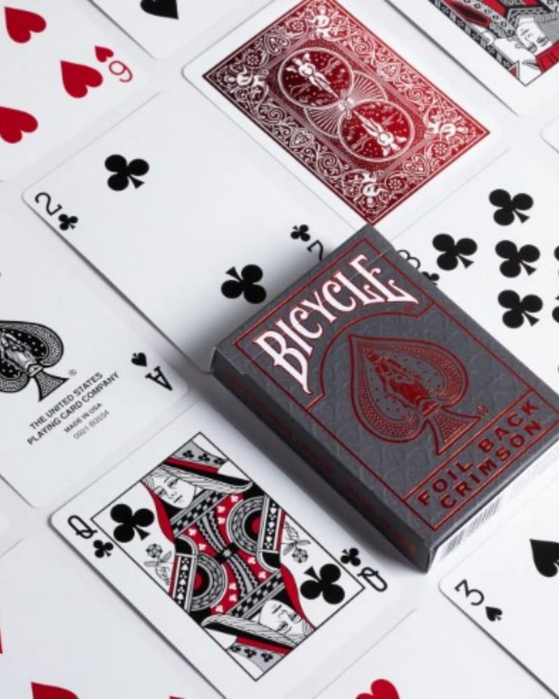 Bicycle Foil Metalluxe Red Playing Cards