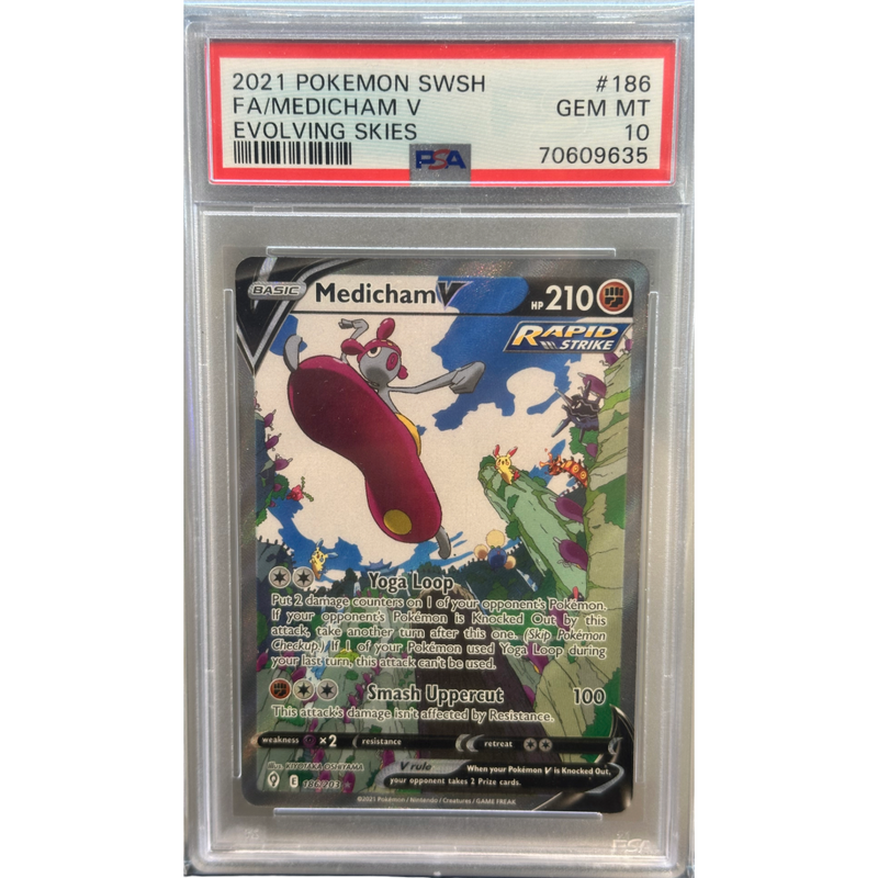 2021 Pokemon Medicham V PSA 10