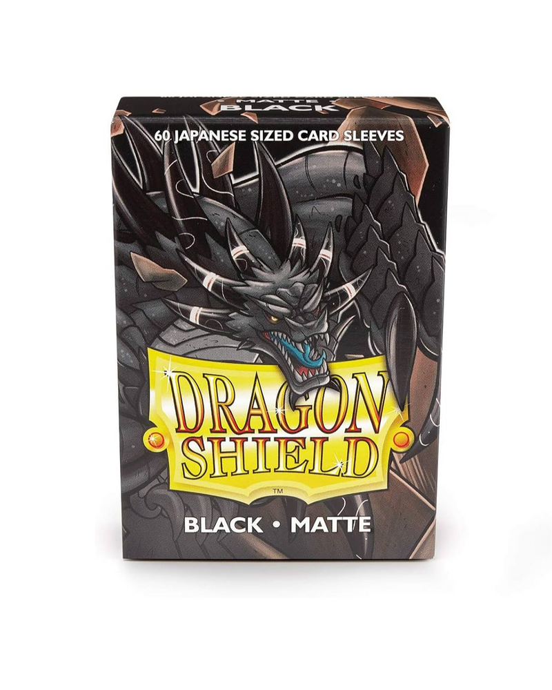 Sleeves - Dragon Shield Japanese - Box 60 - Black Matte