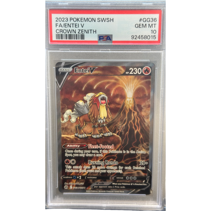 2023 Pokemon Entei V Full Art PSA 10