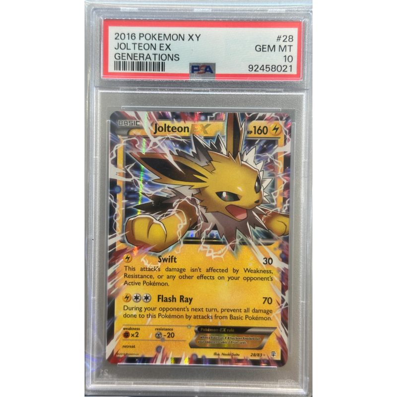 2016 Pokemon Jolteon Ex PSA 10