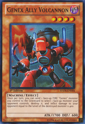 Genex Ally Volcannon [HA04-EN004] Super Rare