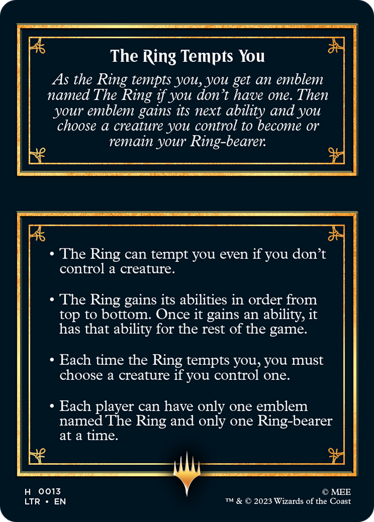 The Ring [The Lord of the Rings: Tales of Middle-Earth Tokens]