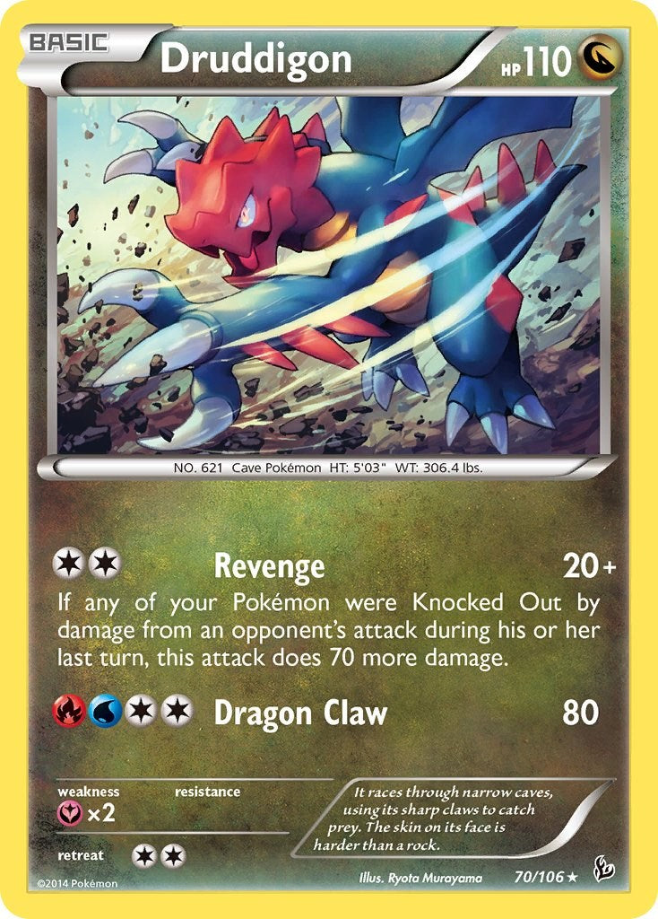 Druddigon (70/106) (Theme Deck Exclusive) [XY: Flashfire]