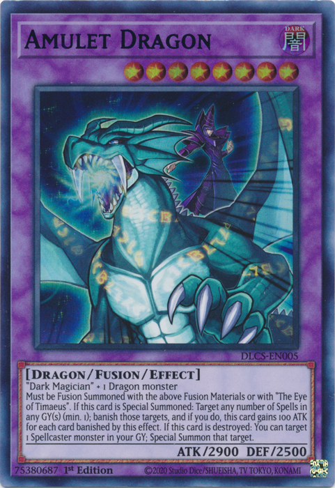 Amulet Dragon (Blue) [DLCS-EN005] Ultra Rare