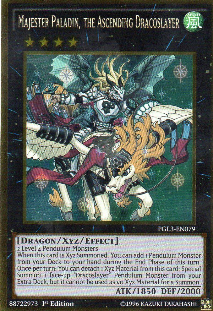 Majester Paladin, the Ascending Dracoslayer [PGL3-EN079] Gold Rare